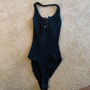 Full tilt halter bodysuit